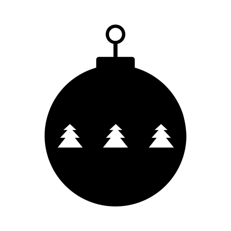 Christmas ball illustrated on a white background vector