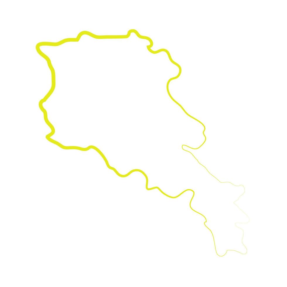 Armenia map illustrated on a white background vector