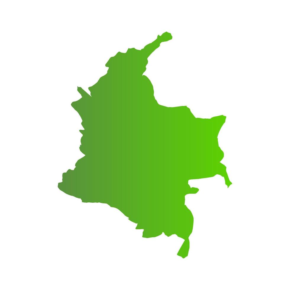 Colombia map illustrated on a white background vector