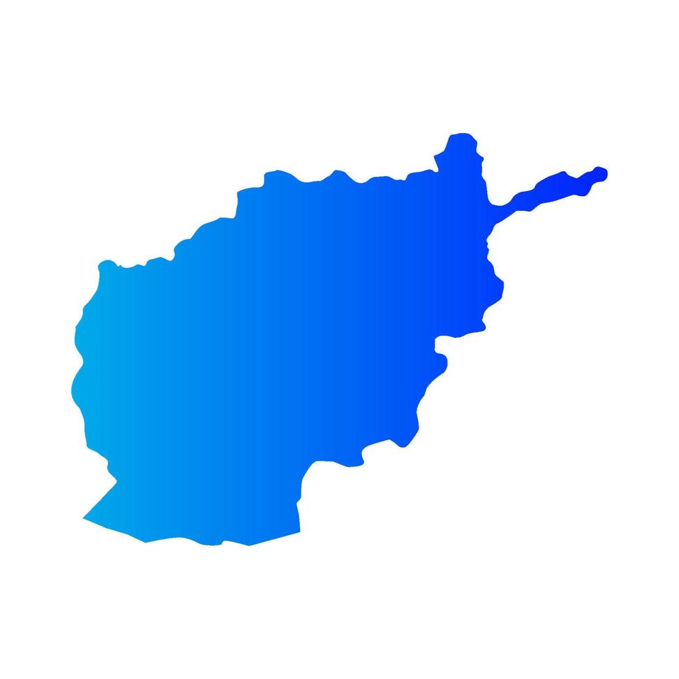 Afghanistan map illustrated on white background vector