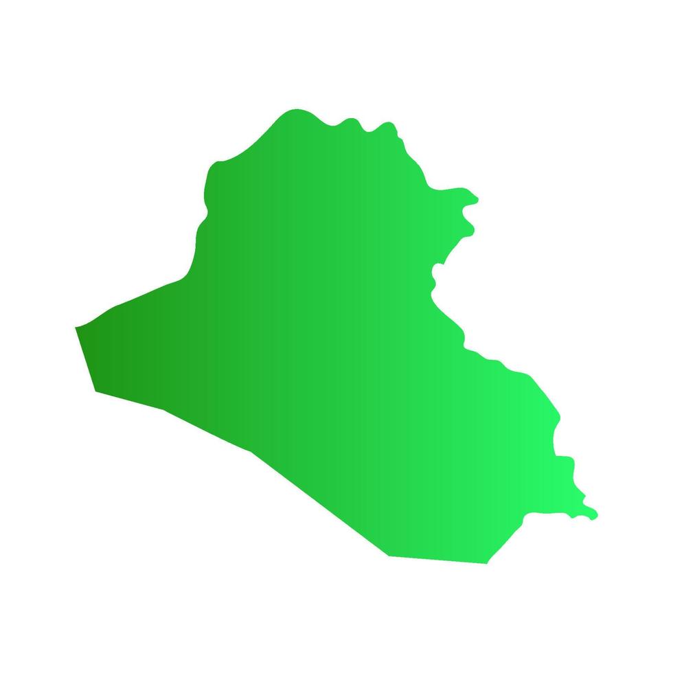Iraq map illustrated on white background vector