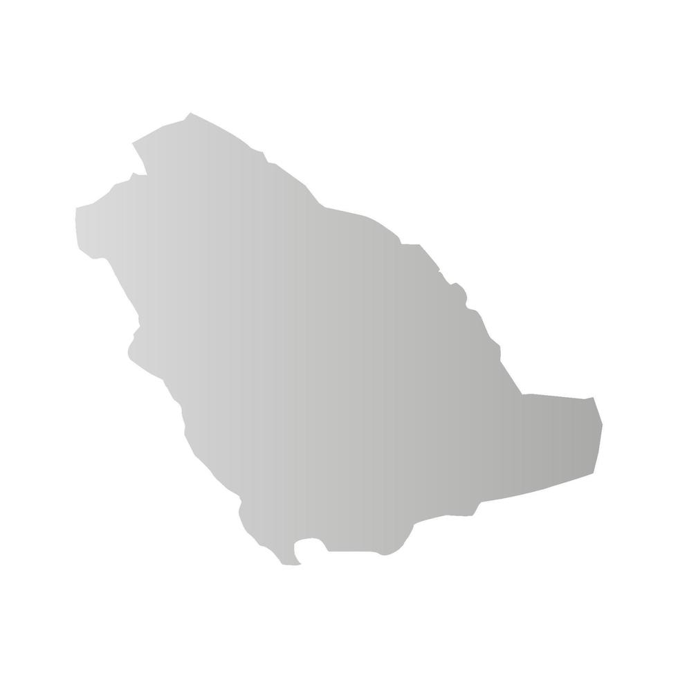 Saudi Arabia map illustrated on a white background vector