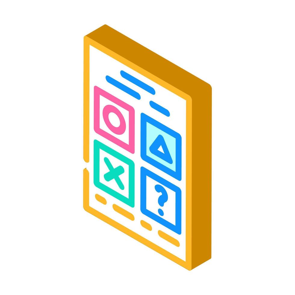 testing for self study isometric icon vector illustration
