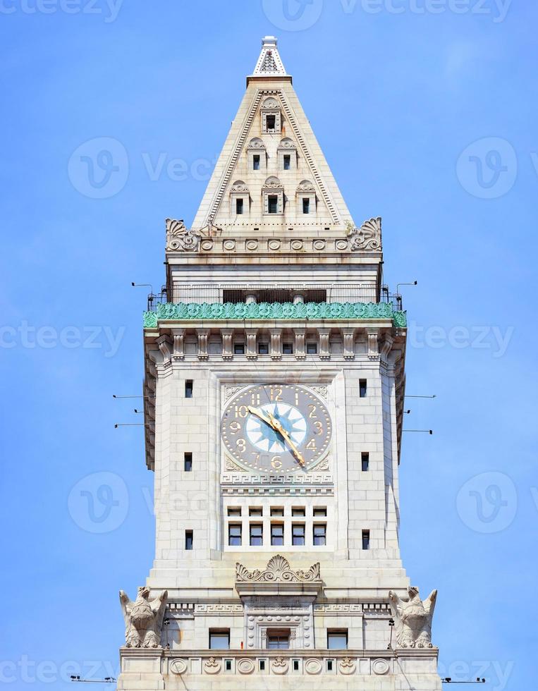 Boston Custom House closeup photo