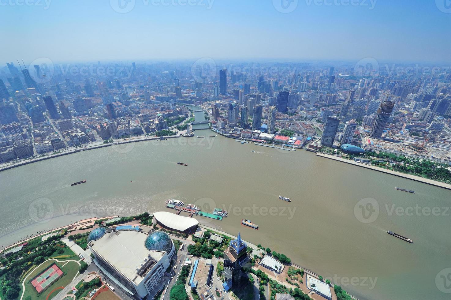 Shanghai aerial in the day photo