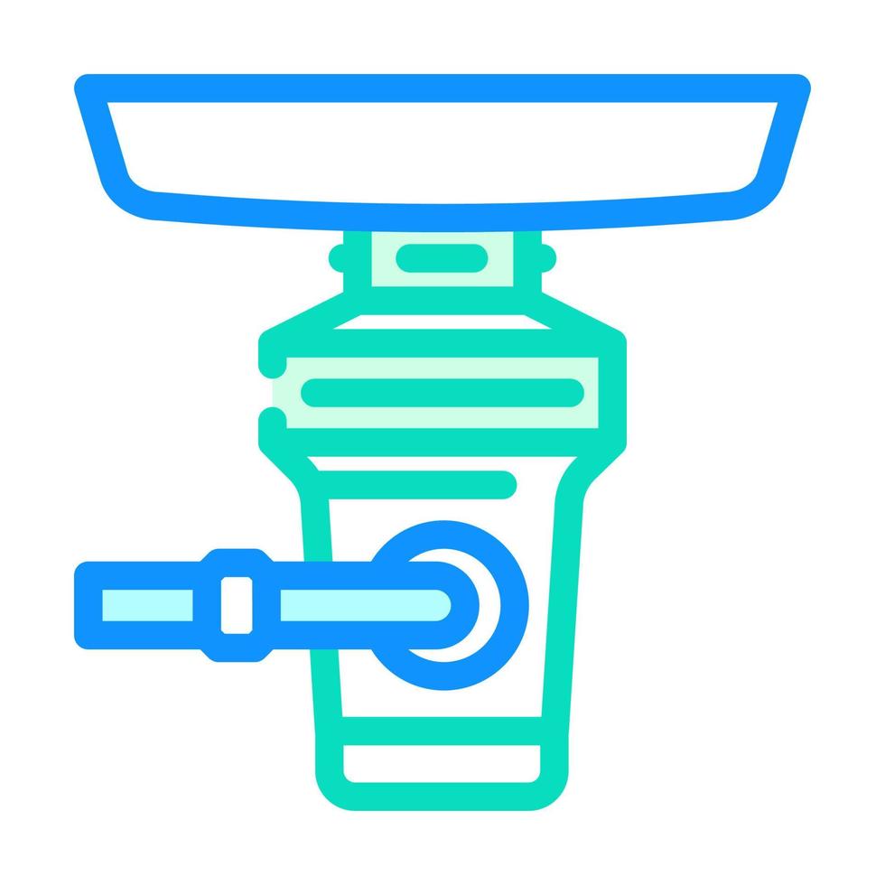 garbage disposal color icon vector illustration