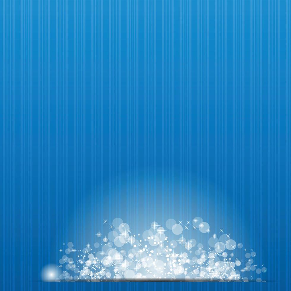 Vector illustration sun on blue background.