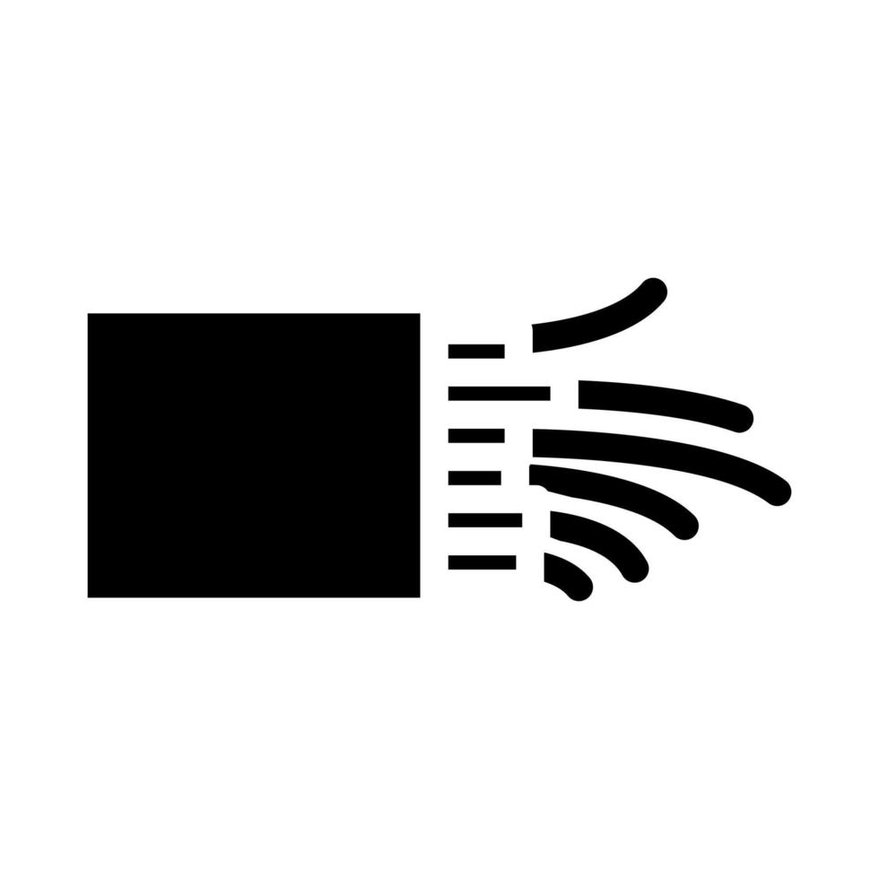 ilustración de vector de icono de glifo de cable óptico