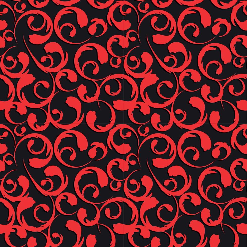 Floral Vintage Seamless Pattern Background Vector Illustration