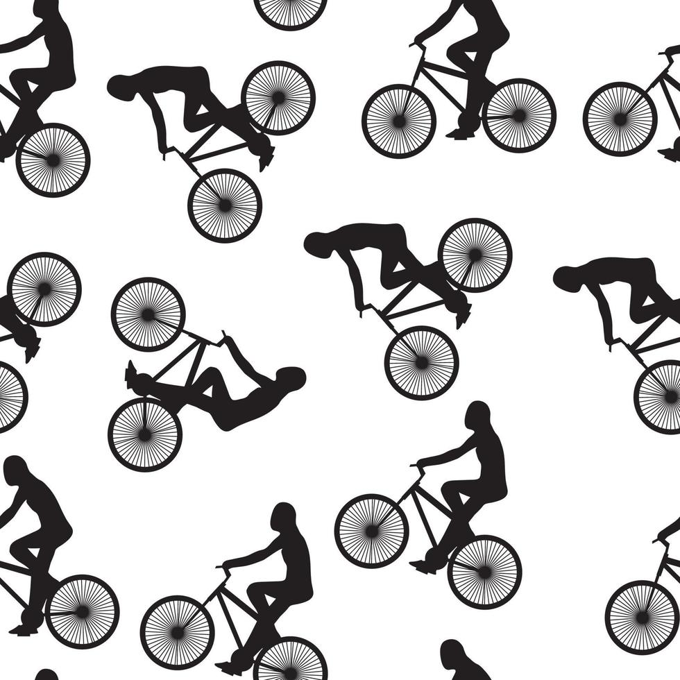 fondo de bicicleta. patrón sin costuras se puede utilizar para papel tapiz, pa vector