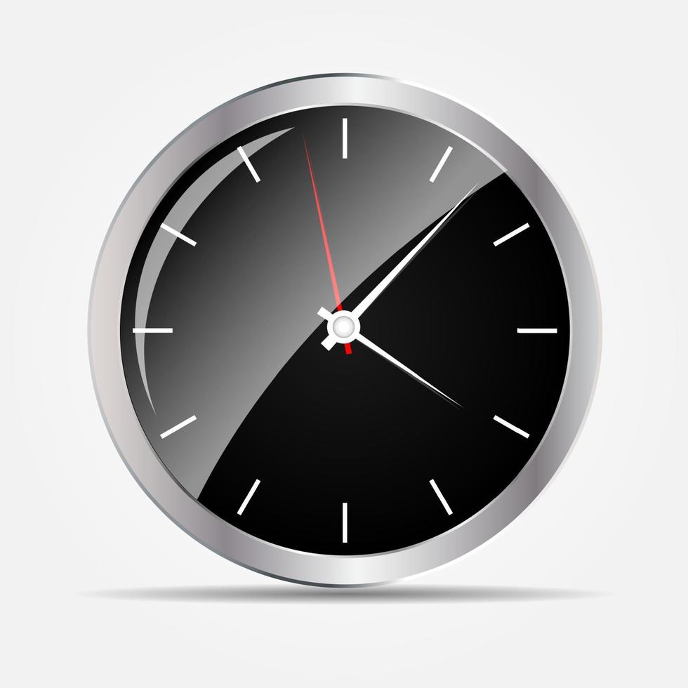 reloj, icono, vector, ilustración vector