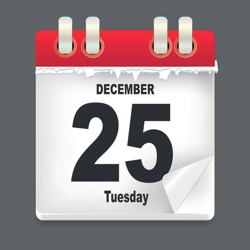vector illustration of calendar page