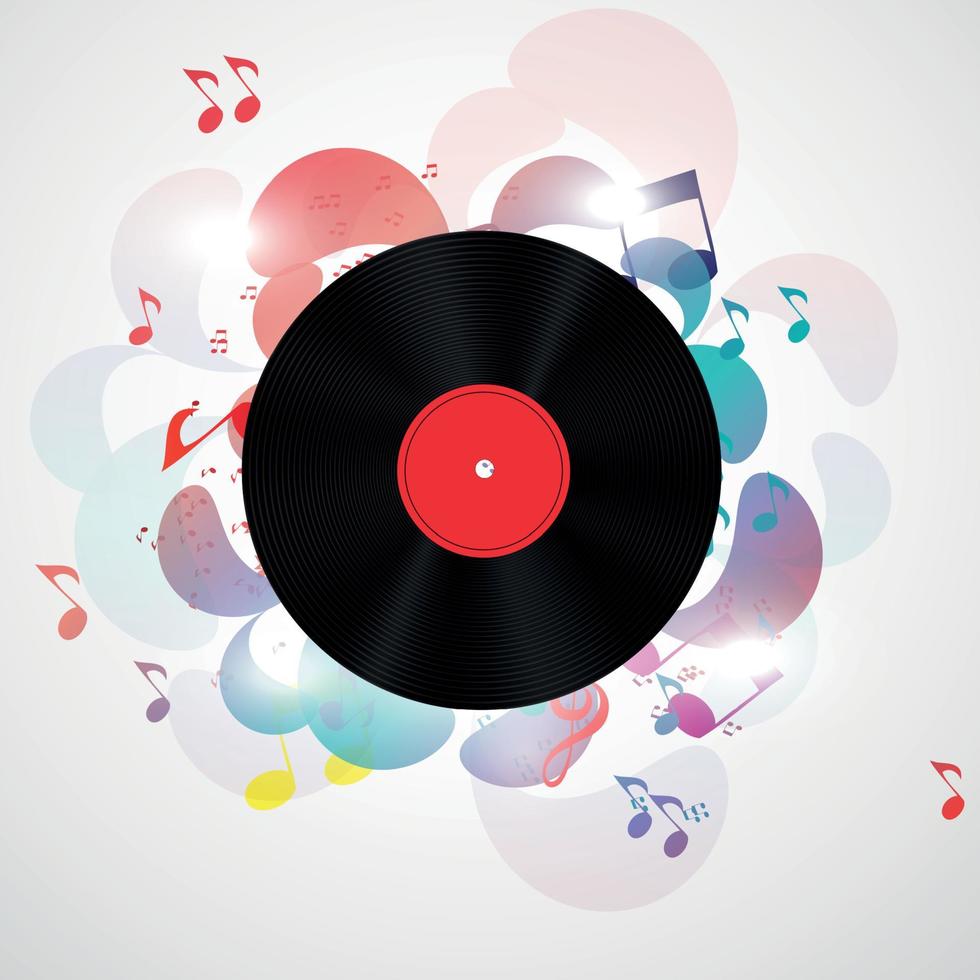 Abstract music background vector illustration for your design