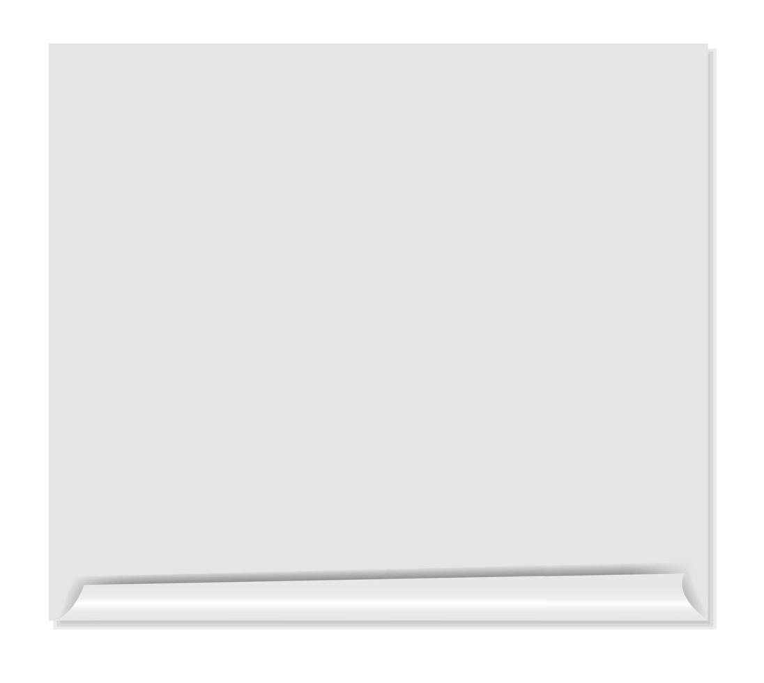 White blank page vector illustration