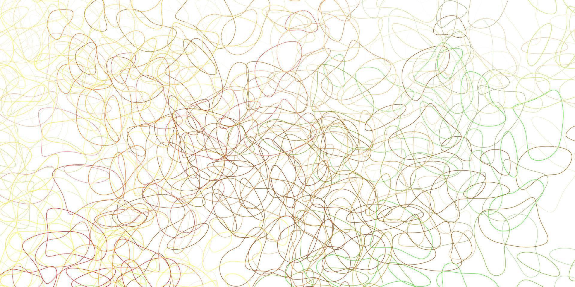 Light green, yellow vector background with random forms.