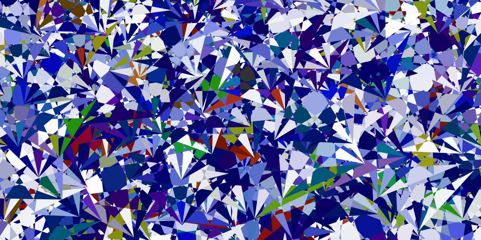Light Multicolor vector layout with triangle forms.