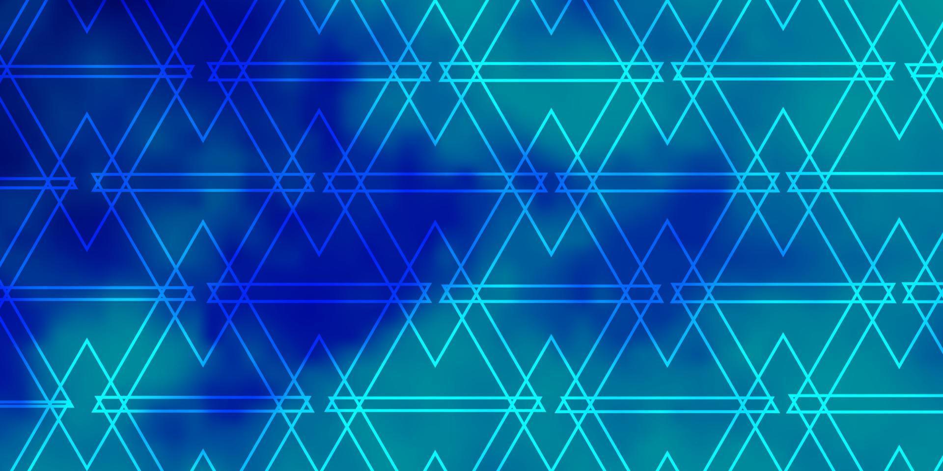 textura de vector azul claro con estilo triangular.