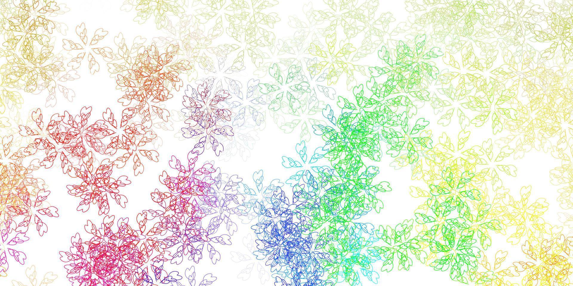 Light multicolor vector abstract texture with leaves.