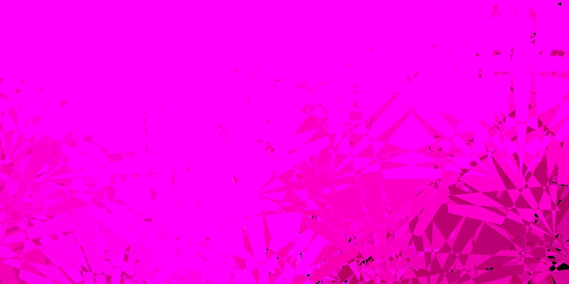 Dark Pink vector template with triangle shapes.