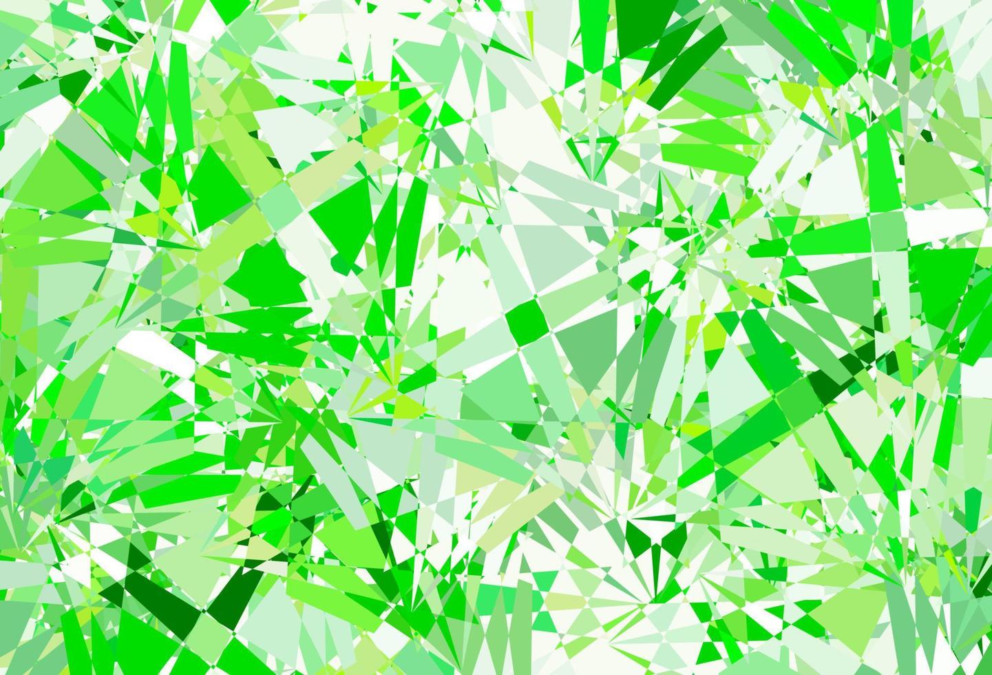 diseño de vector verde claro, amarillo con formas triangulares.