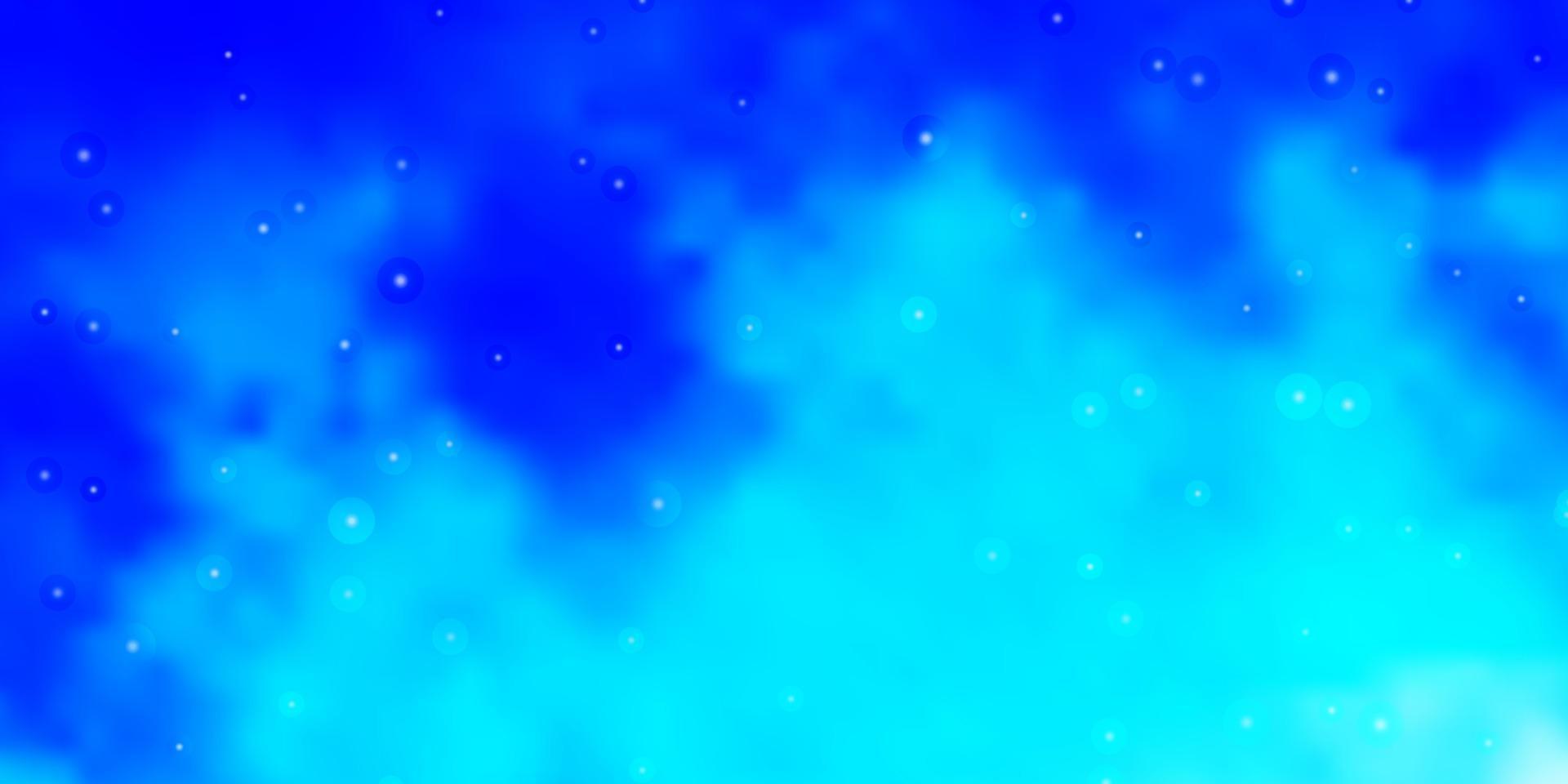 Fondo de vector azul claro con estrellas de colores.