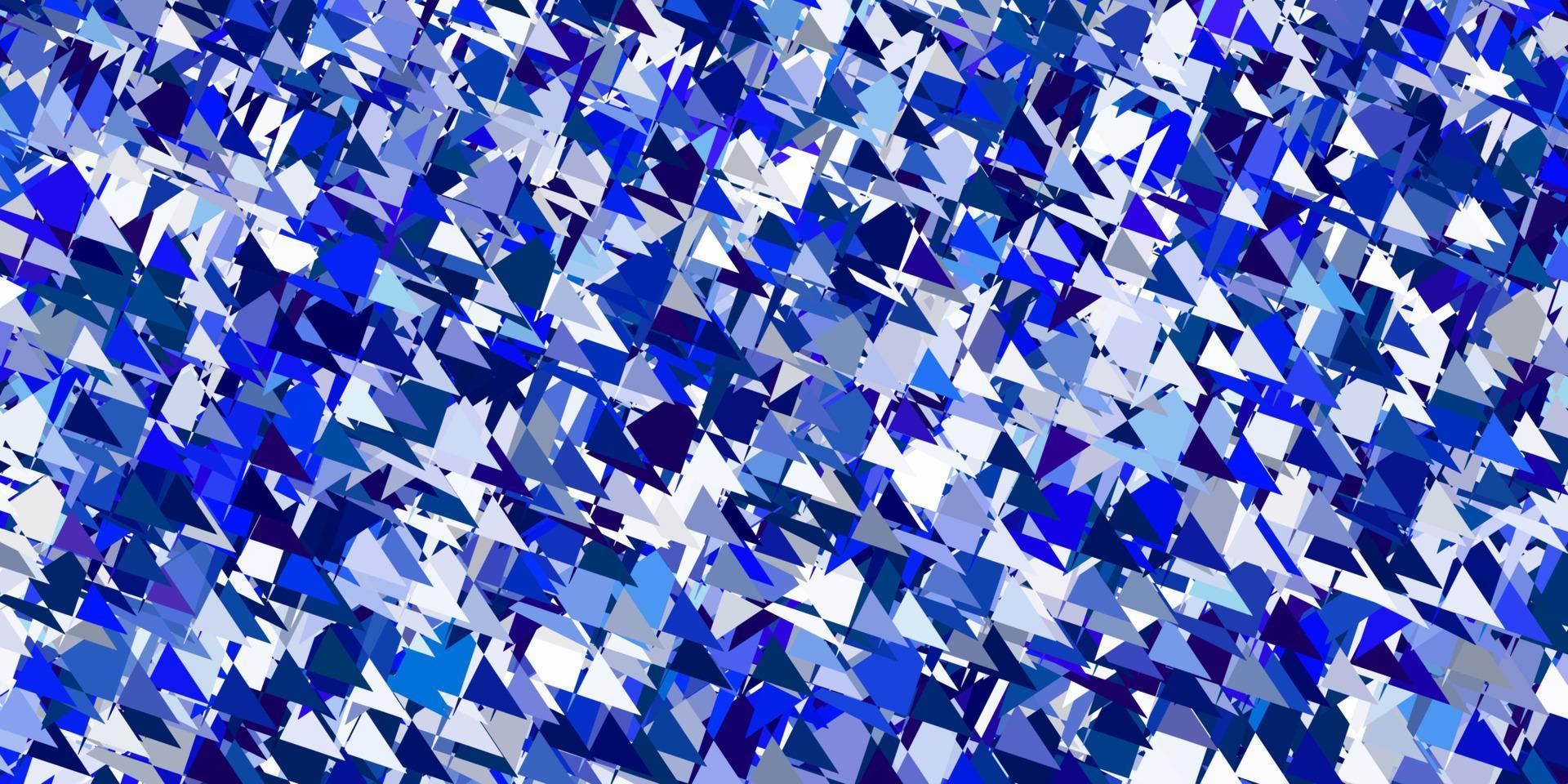 Light pink, blue vector background with triangles.