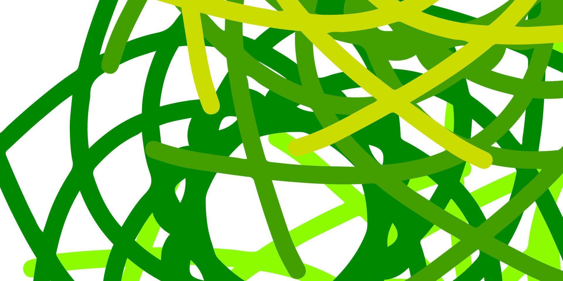Light Green, Yellow vector texture with memphis shapes.