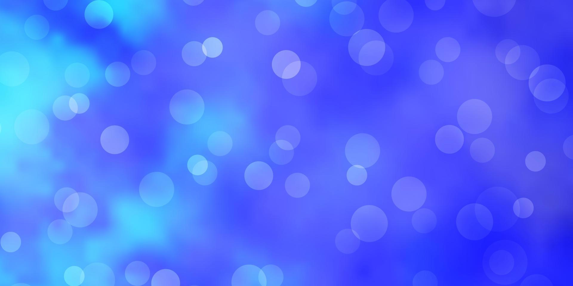 Light BLUE vector texture with circles.
