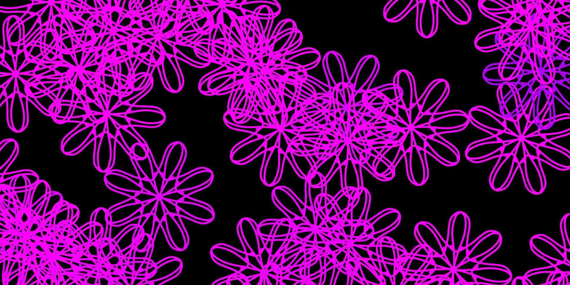 Dark Pink vector background with random forms.