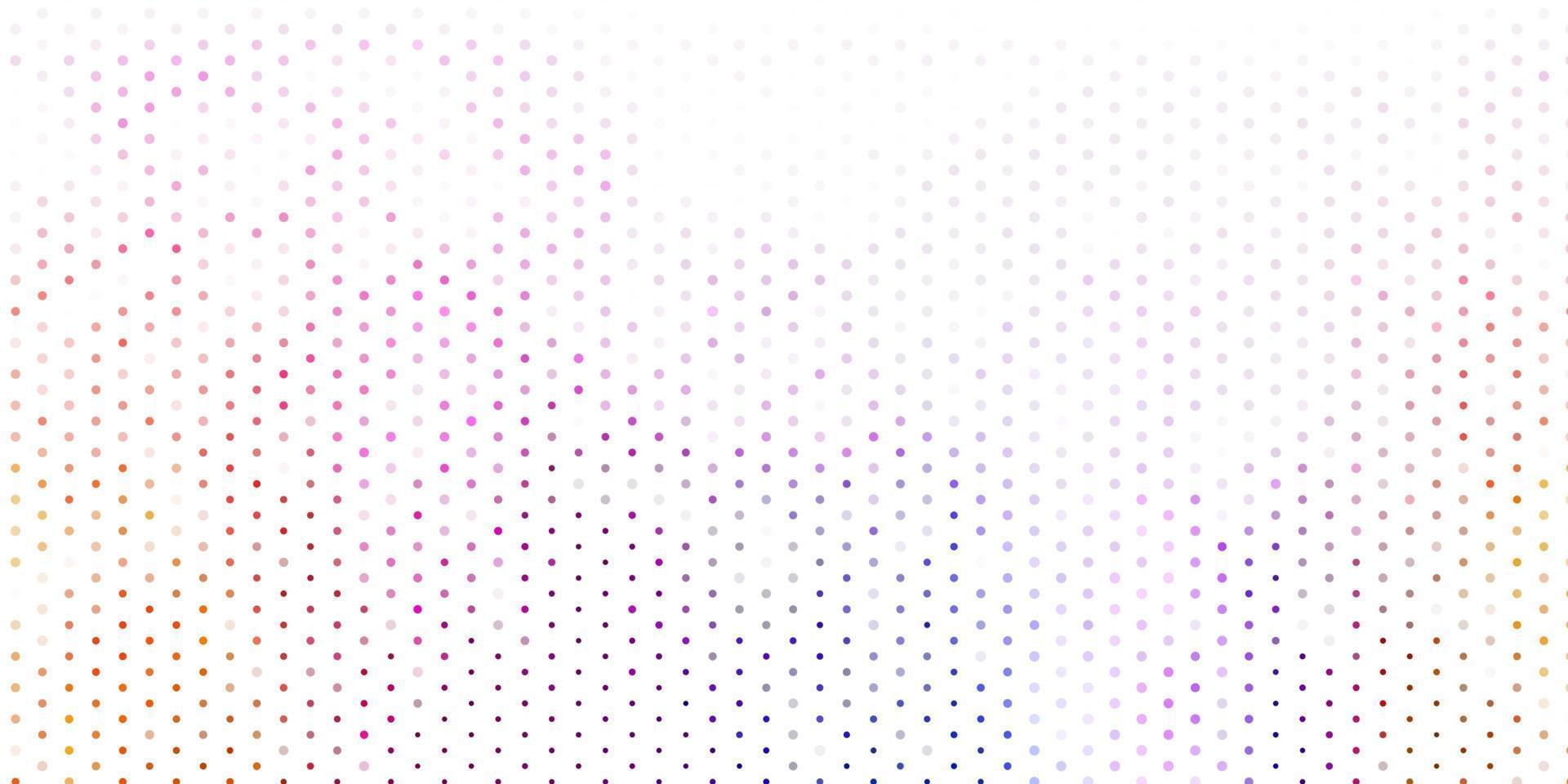 Light pink, yellow vector background with spots.