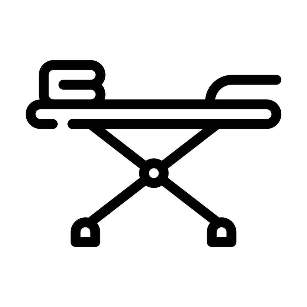 tablero para la ilustración de vector de icono de línea de planchado