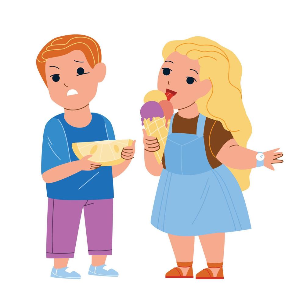 Taste Sense Of Different Eatery Product Vector
