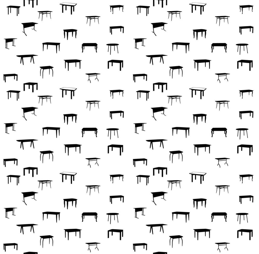 Seamless pattern of table isolated seammles. vector illustration