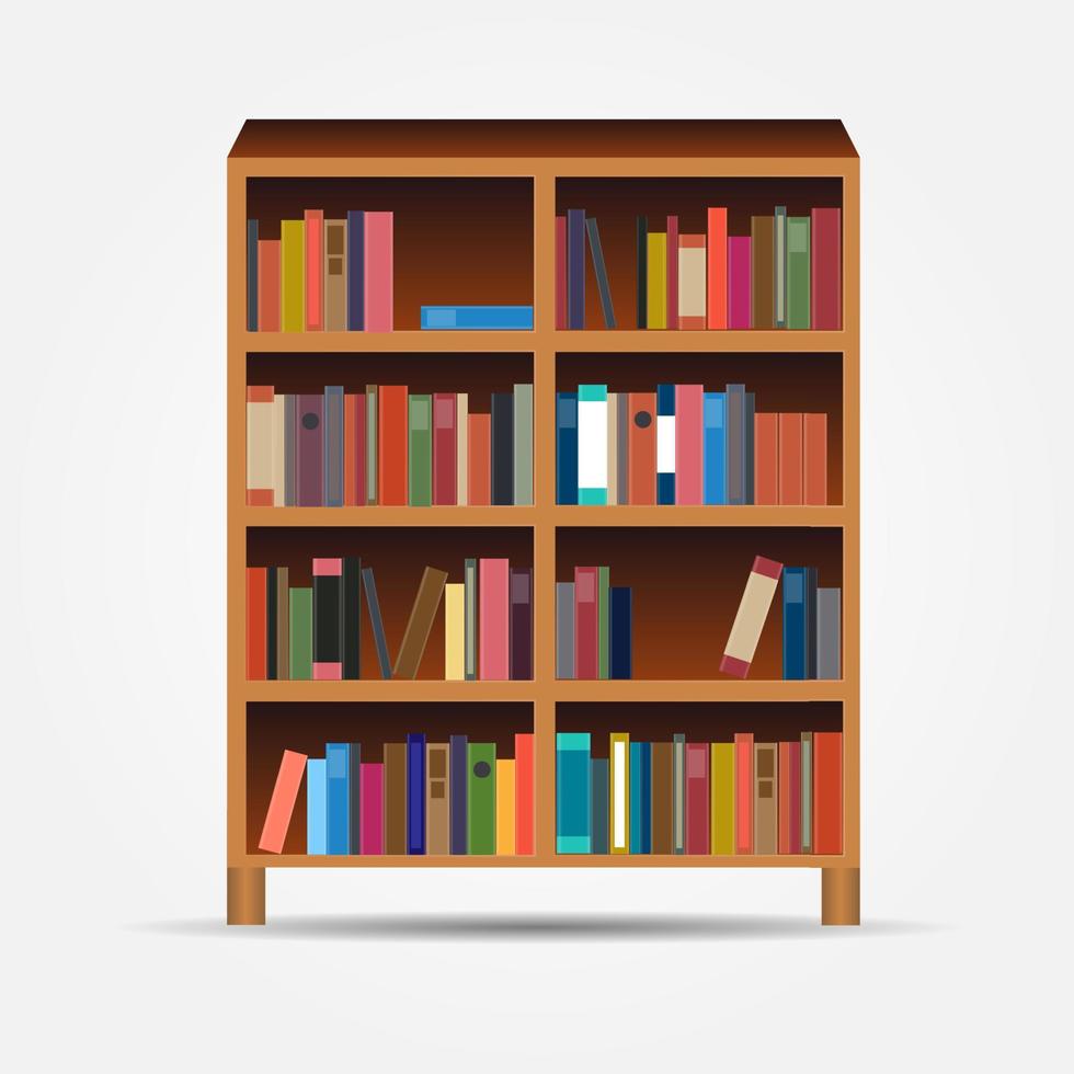 bookcase icon vector illustration