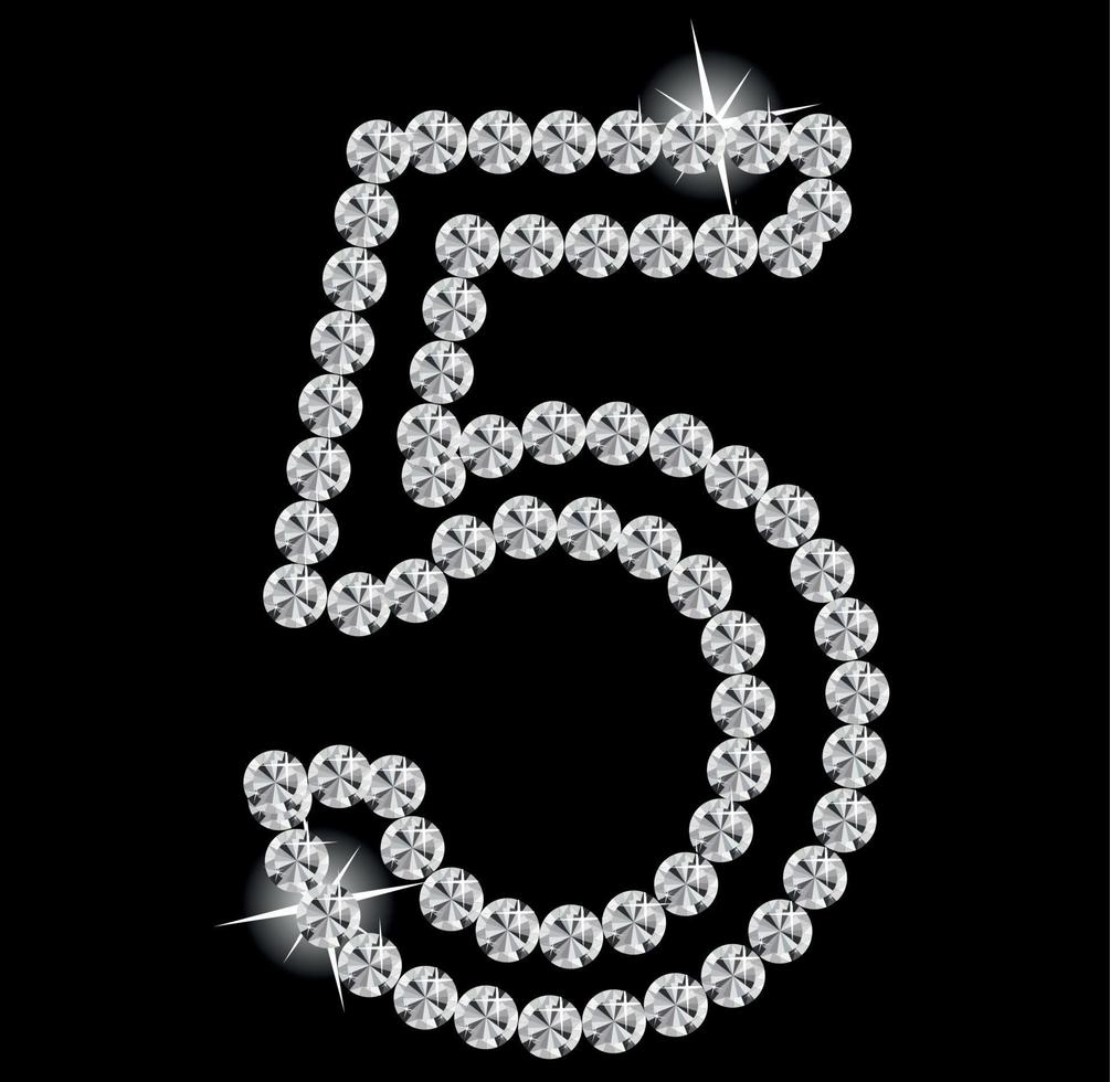 Diamond Alphabet vector illustration