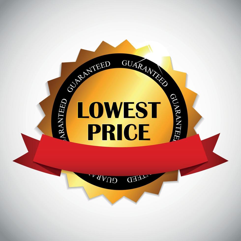 Lowest Price Label Vector Illustration