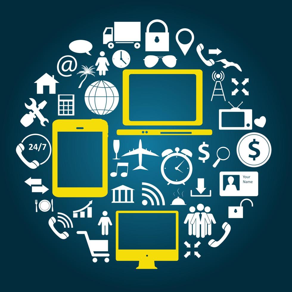 Social media concept vector illustration