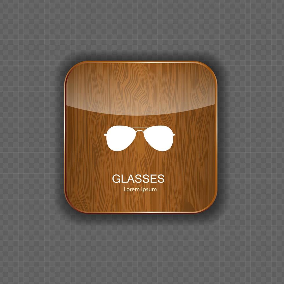 Glasses application icons vector illustration