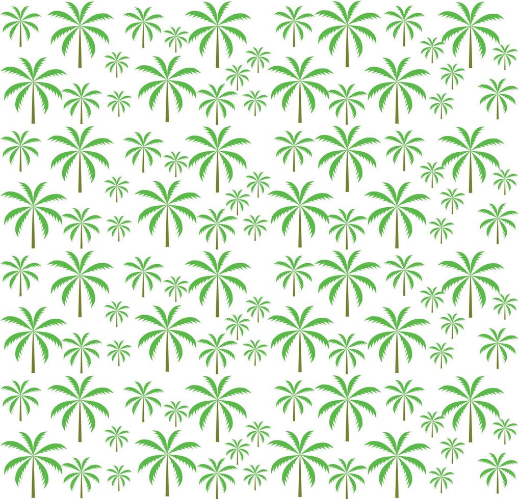 Palm trees seamless pattern. Vector illustration. EPS 10.