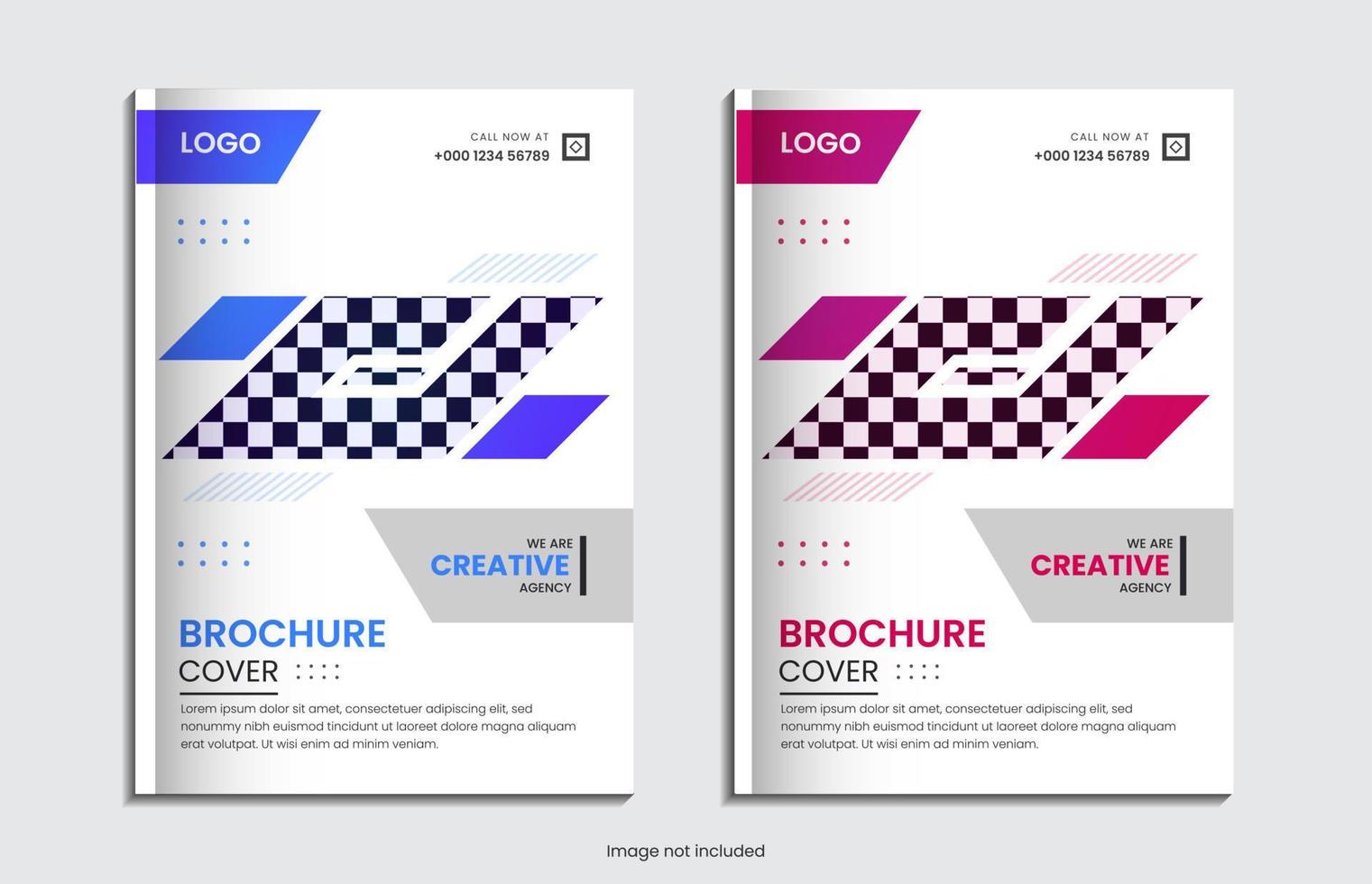 diseño de portada de informe corporativo creativo con formas dinámicas vector