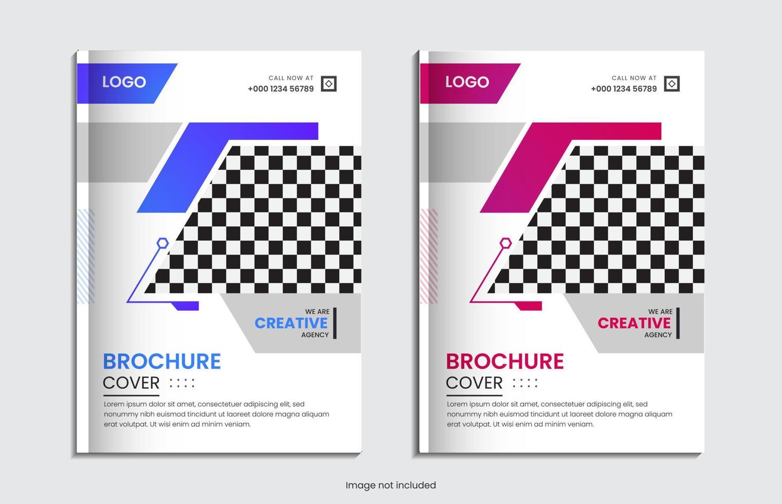 diseño de portada de informe anual de negocios moderno con formas creativas vector