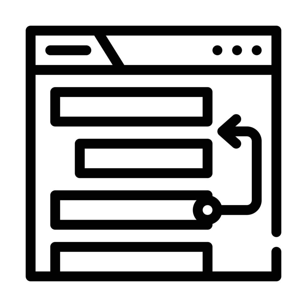 web site promotion place seo optimization line icon vector illustration