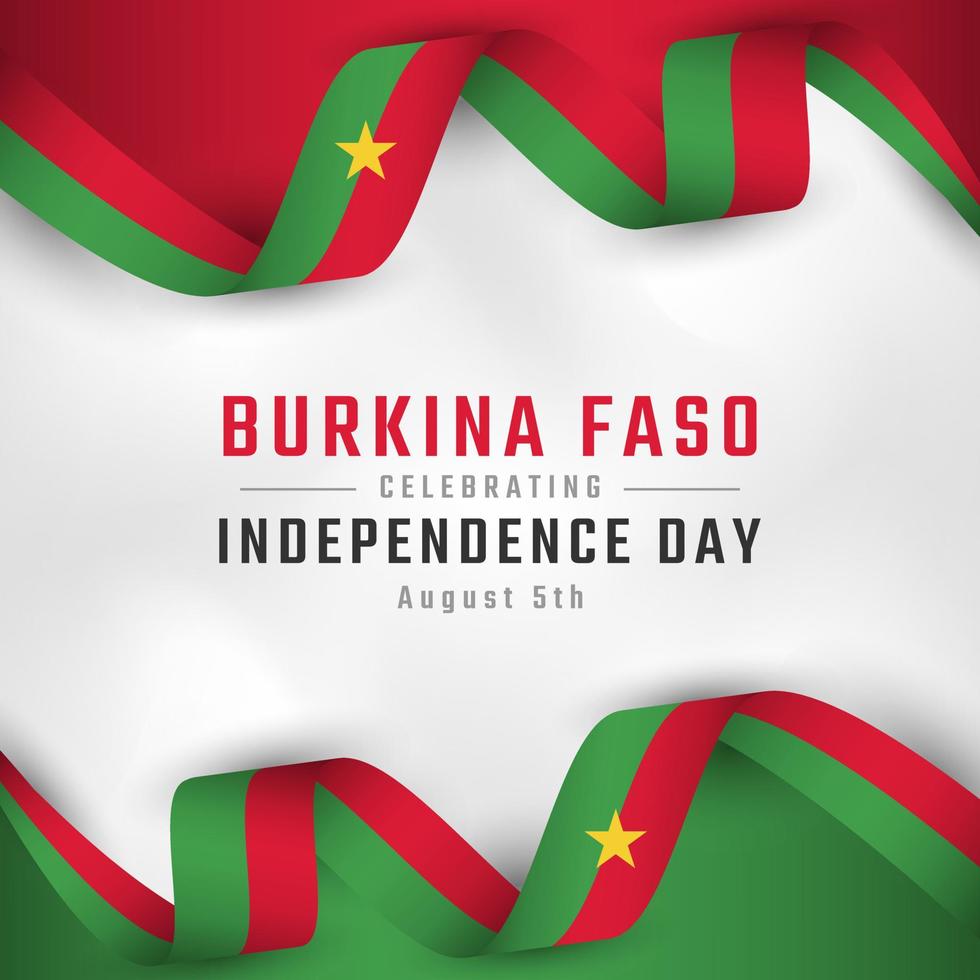 Happy Burkina Faso Independence Day August 5th Celebration Vector Design  Illustration. Template for Poster, Banner, Advertising, Greeting Card or  Print Design Element 8341671 Vector Art at Vecteezy