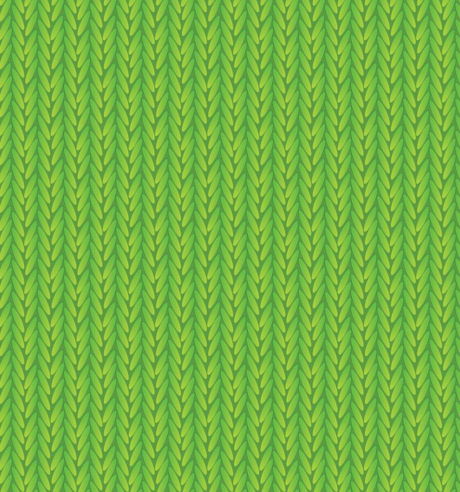 Green Sweater Texture Background. Vector Illustration.