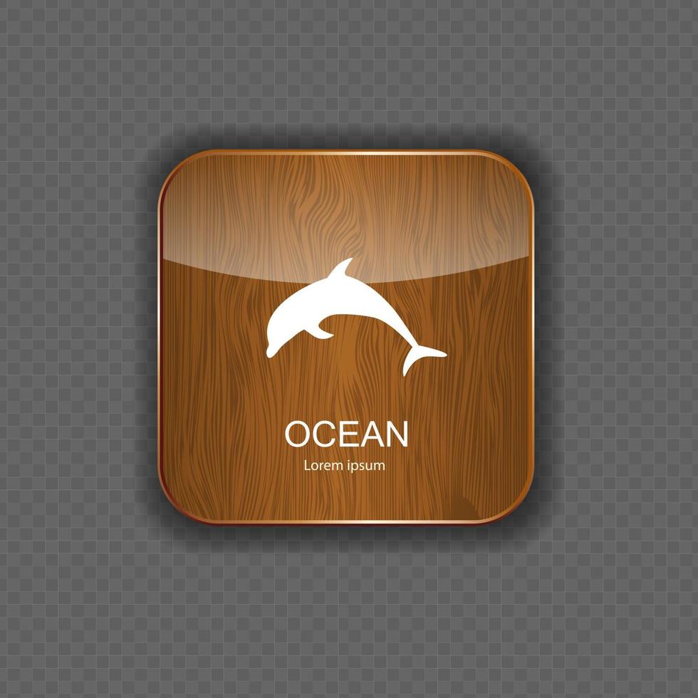 Ocean application icons vector illustration