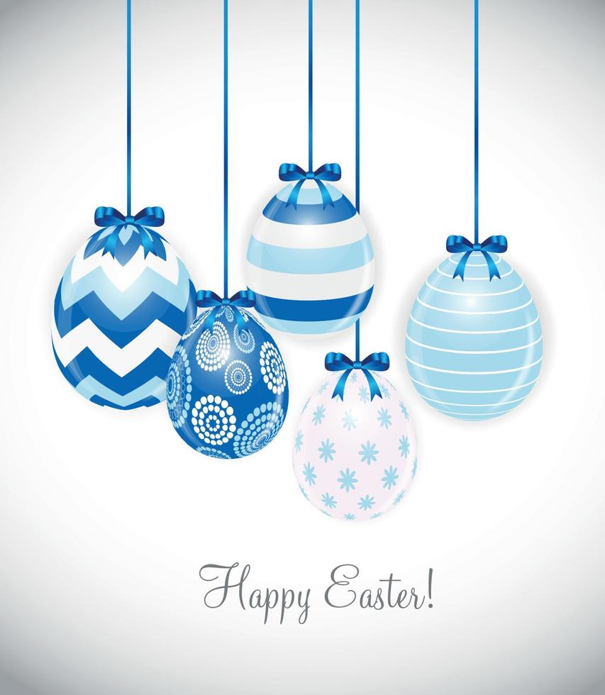Beautiful Easter Egg Background Vector Illustration
