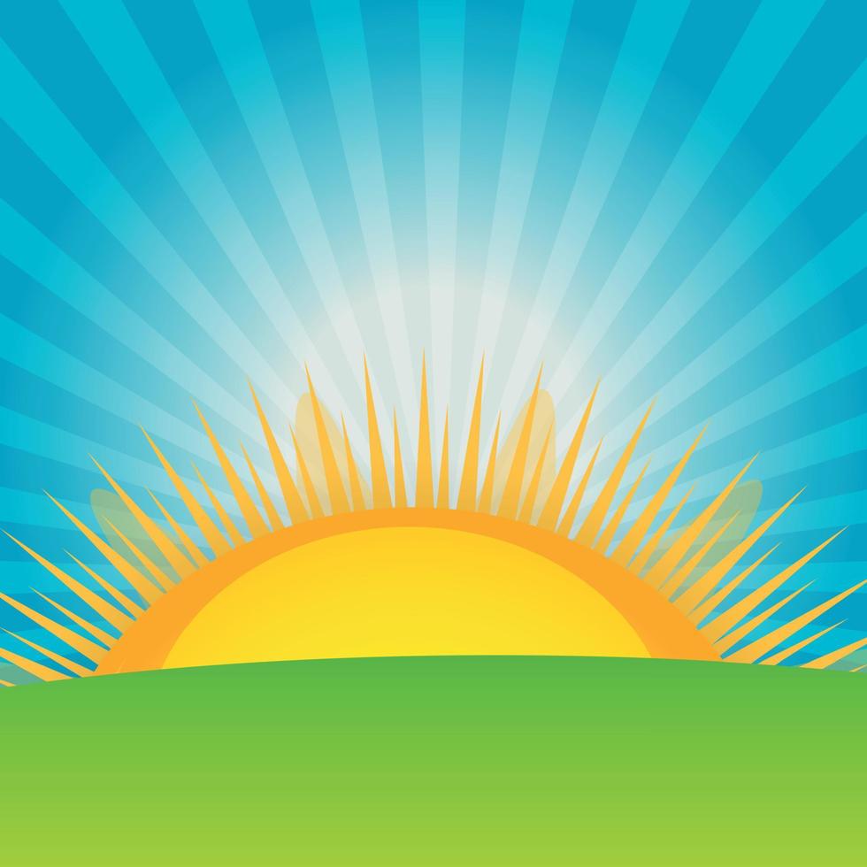 Cloud and sunny background vector illustration