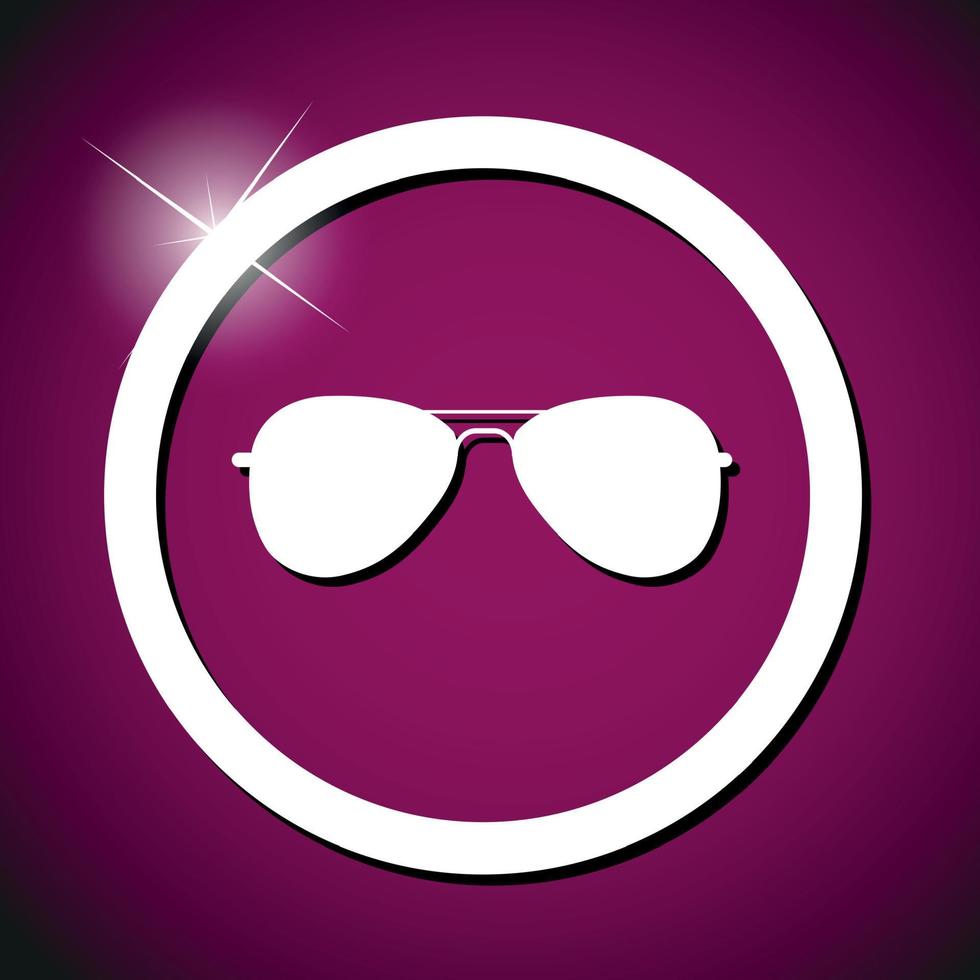 sun glasses icon vector illustration