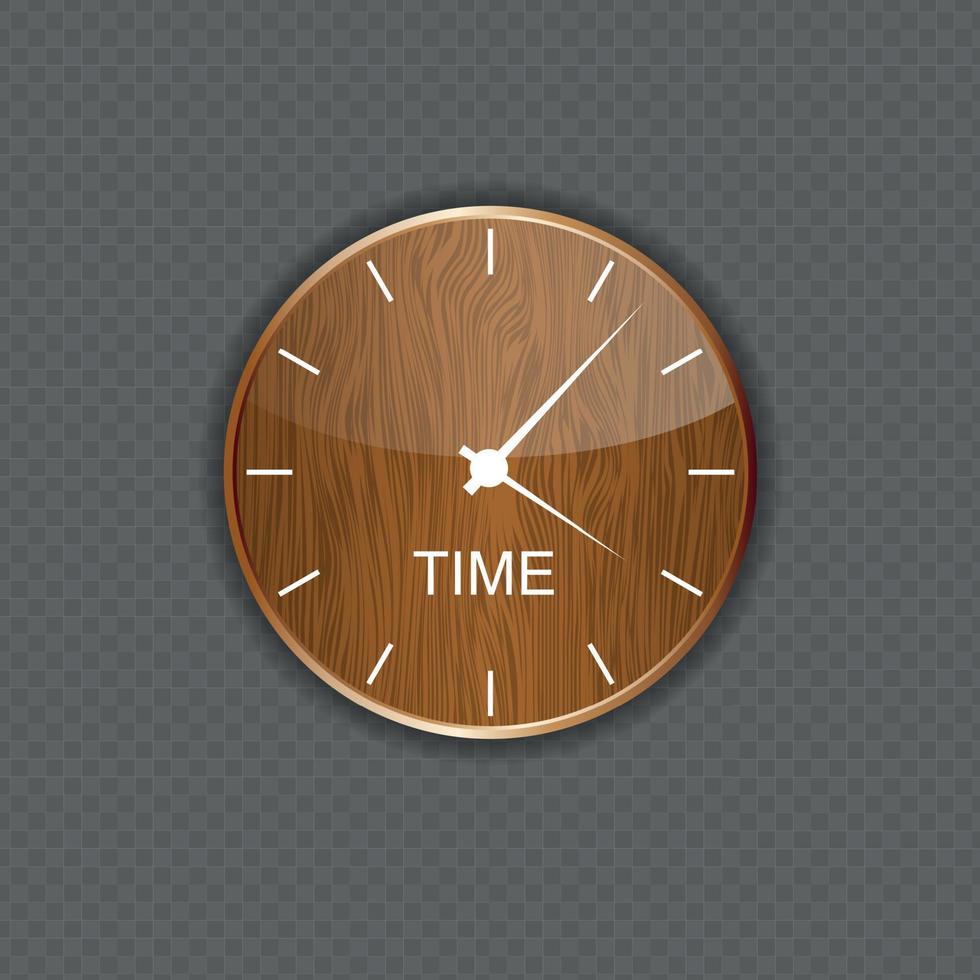 Watch wood application icons vector
