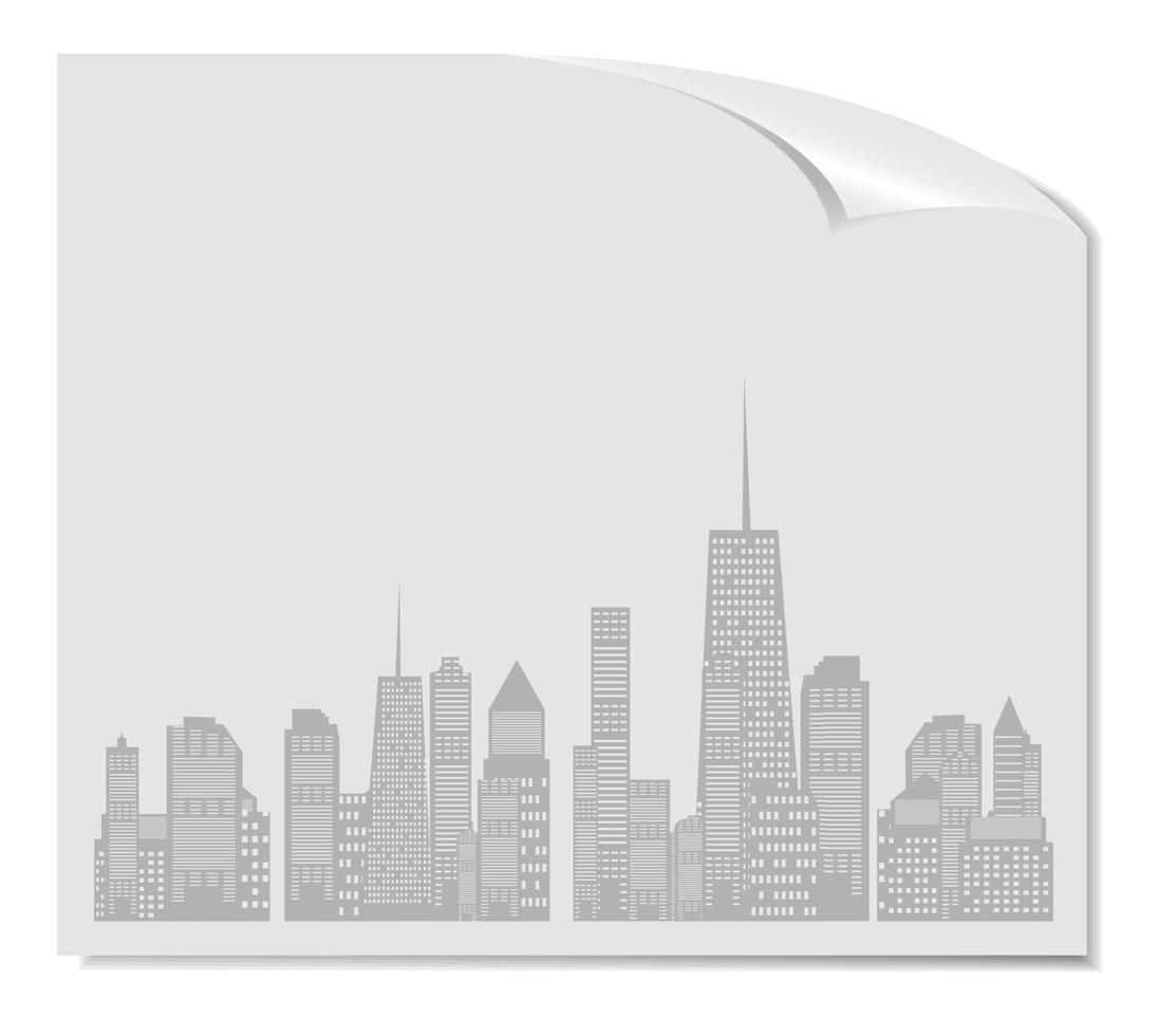 Vector illustration of cities silhouette. EPS 10.